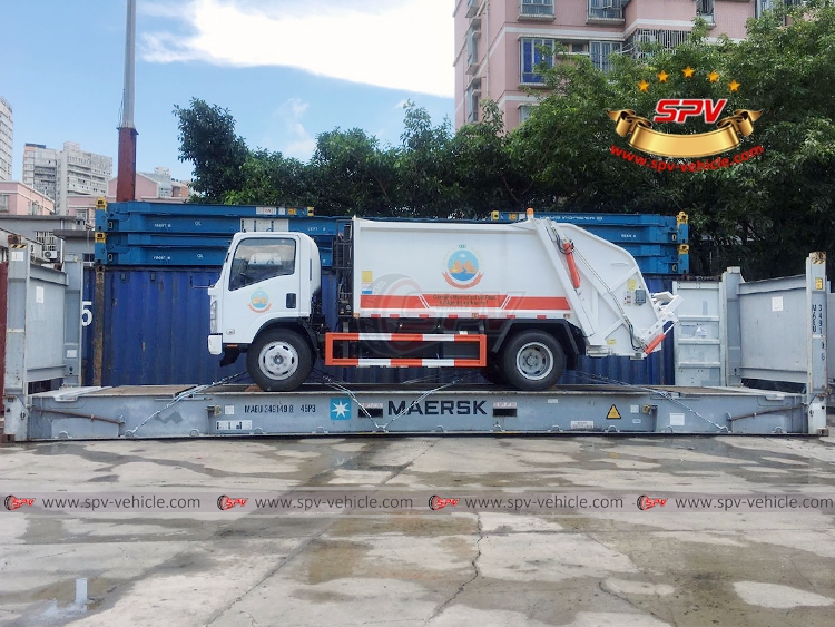 To Cape Verde - 2 units of Garbage Compctor Truck ISUZU - Loading 01